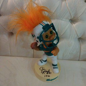 NFL Miami Dolphins Jim Kiick Sign Troll Bobblehead
